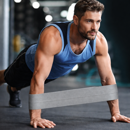 Elastique musculation utilisé pour exercice de résistance
