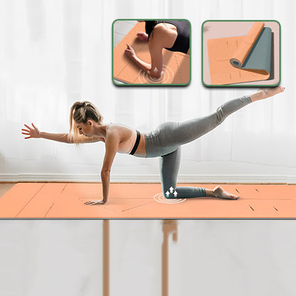 Femme pratique yoga sur tapis Harmonik pêche alignement