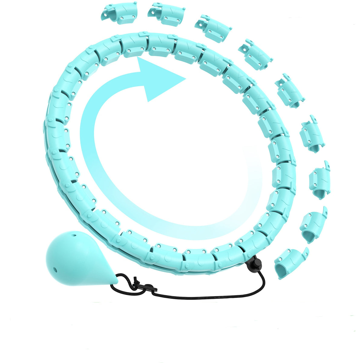 Hula Hoop  vert 28 blocs espace zenfit