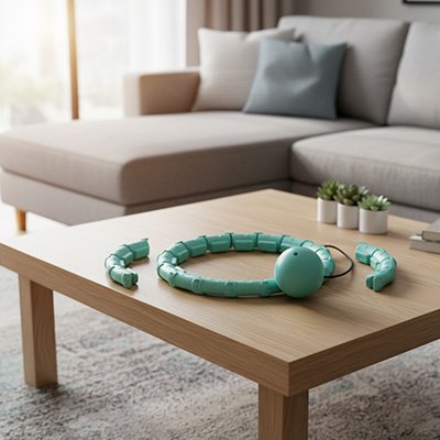 Hula Hoop  vert sur table