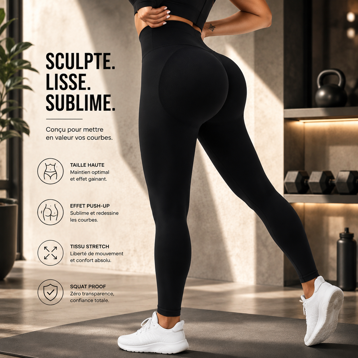 Leggings femme noir