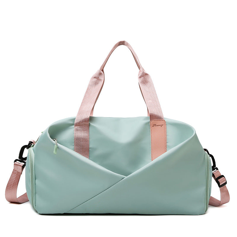 Sac de sport vert rose