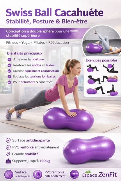 Swiss Ball cacahuete stabilité plus et utilisation