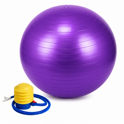 Swiss ball violet avec pompe  espace zenfit