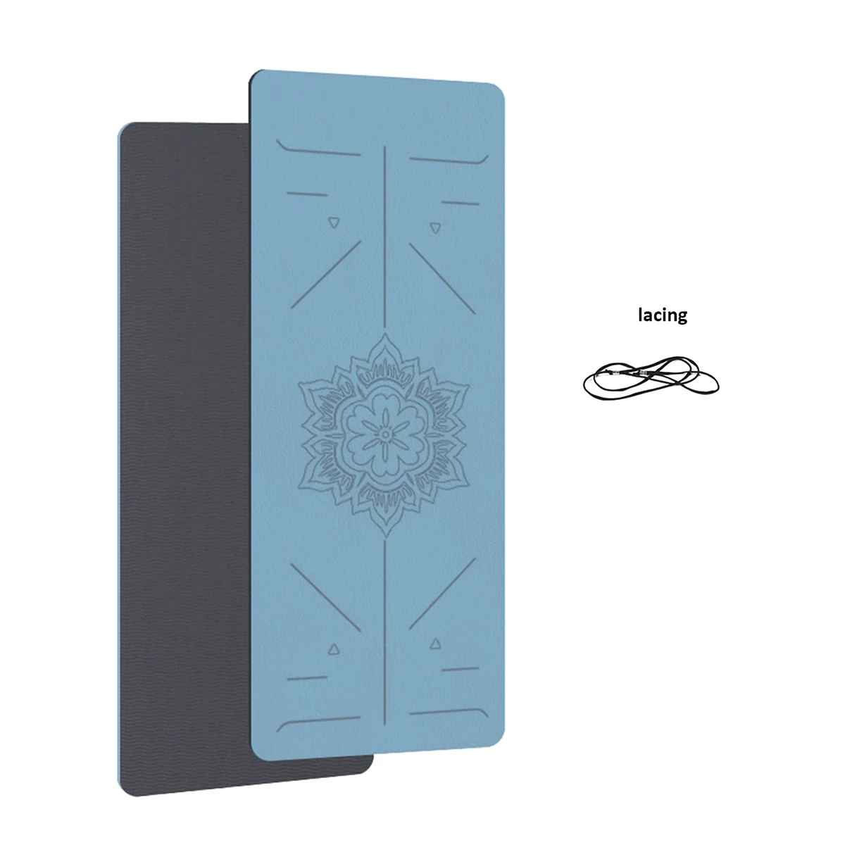 Tapis yoga Bleu noir