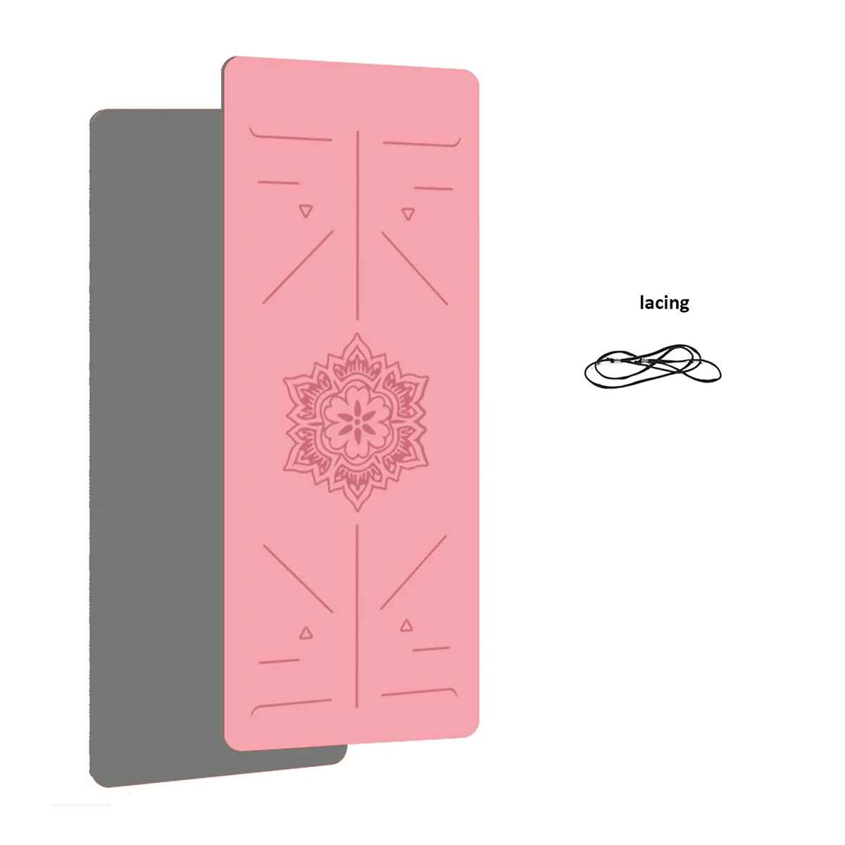 Tapis yoga rose noir