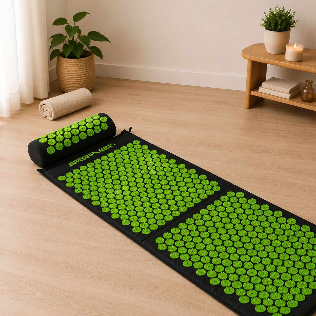 Tapis Acupression 5940 Picots vert