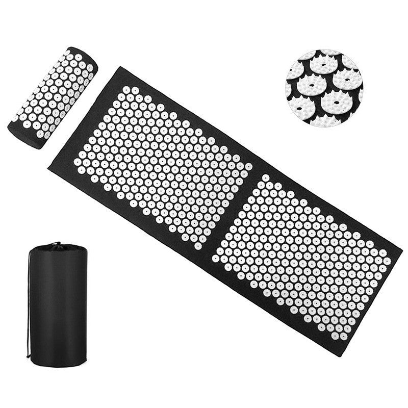 Tapis acupression 128x42 cm Noir