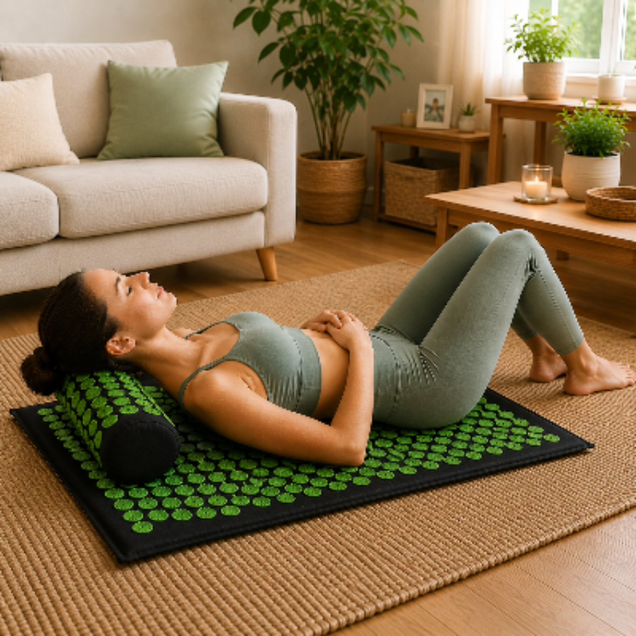 Tapis d'acupression relaxation totale a la maison