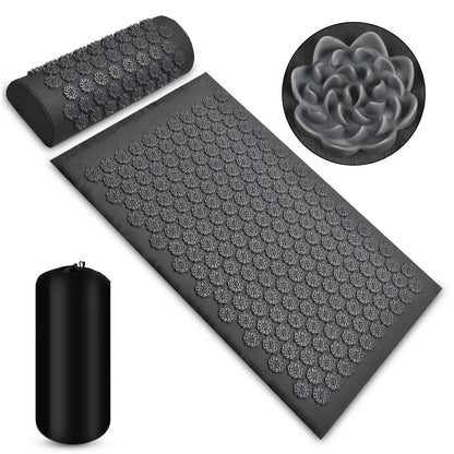 Tapis d acupression DoucePause couleur gris
