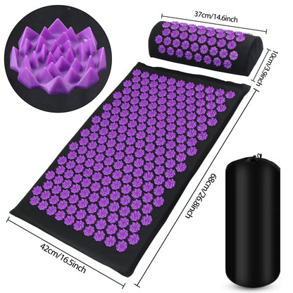 Tapis d acupression DoucePause couleur violet