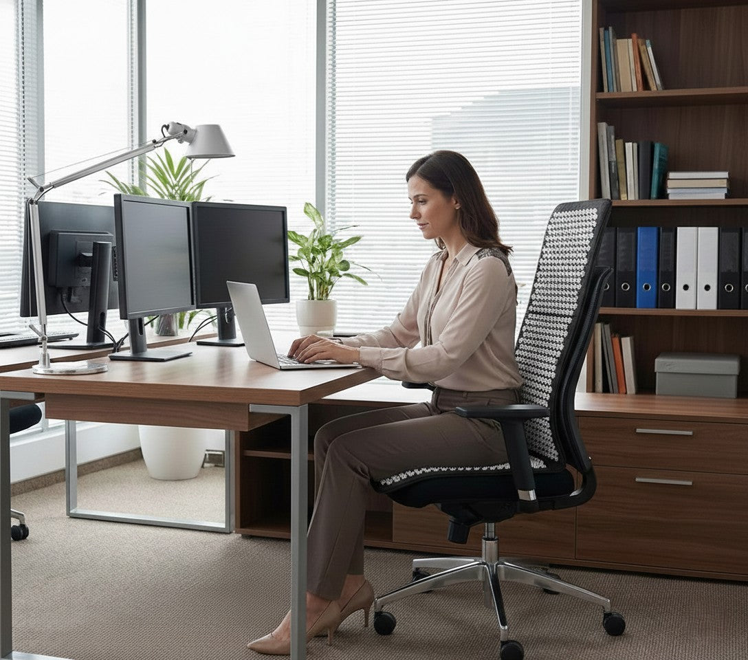 Tapis d'acupression au bureau