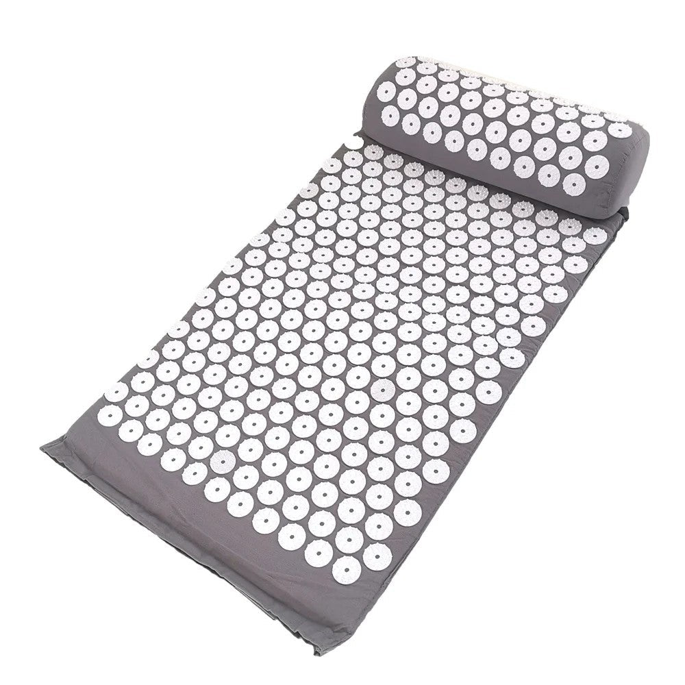 Tapis d acupression calme zen  gris