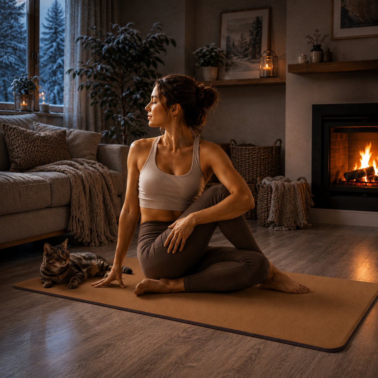 Tapis de pilates pour exercice chez soi