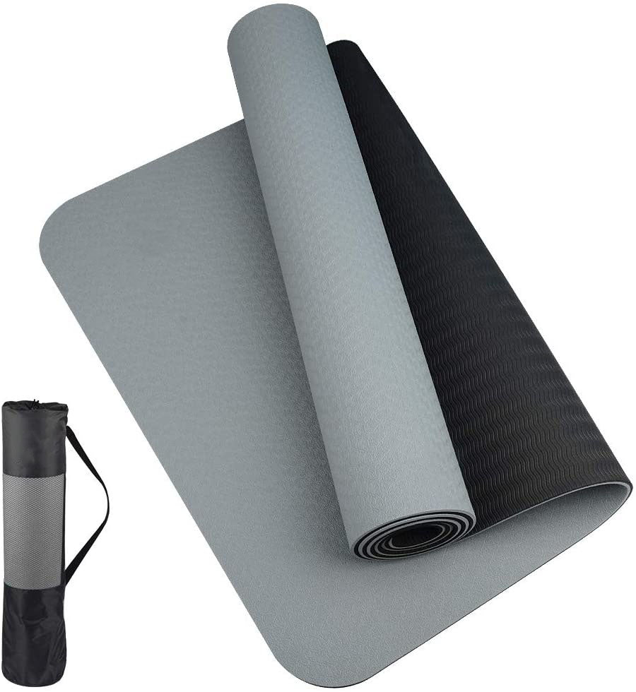 Tapis de yoga Rose Gris Noir