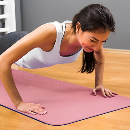 Tapis yoga femme position push-up