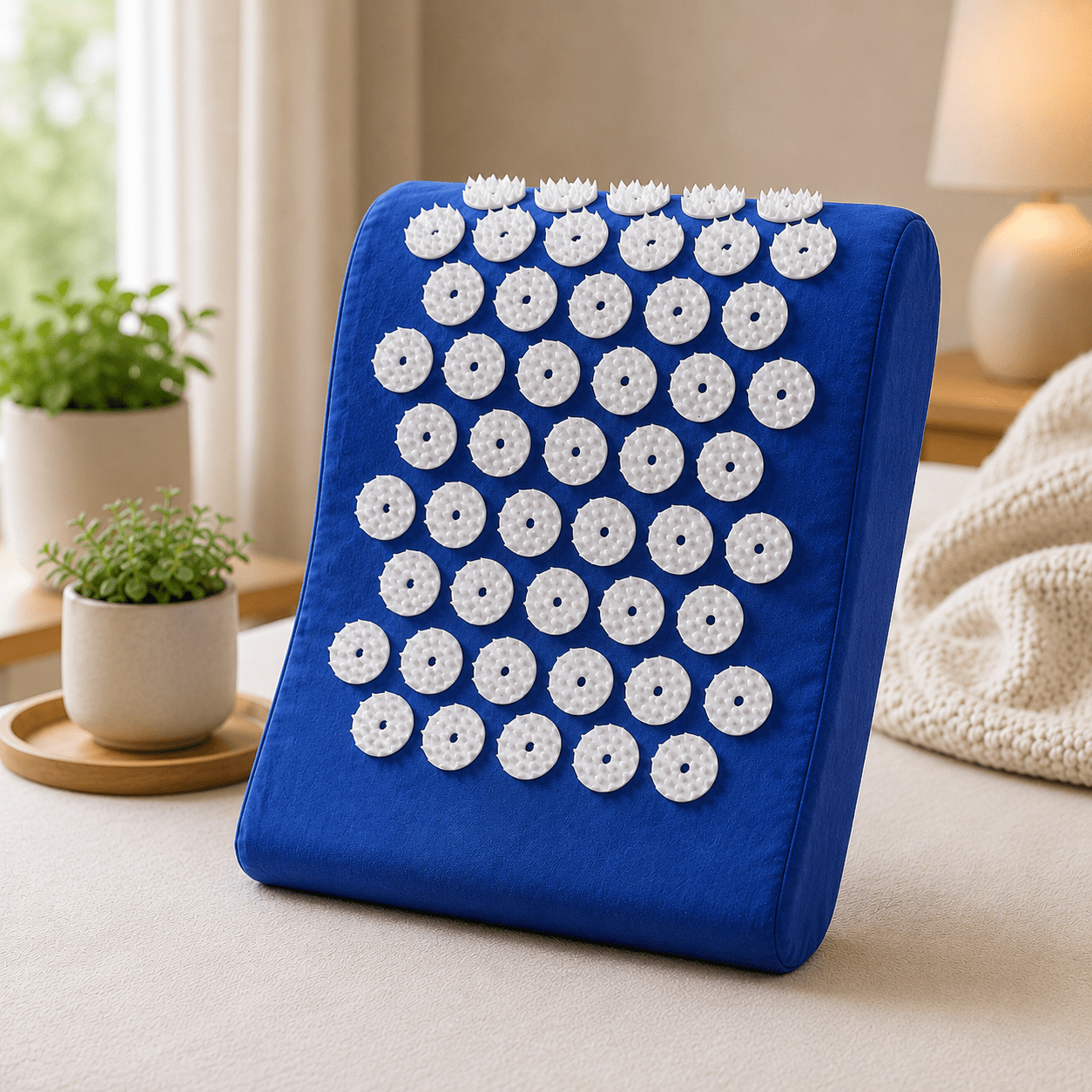Coussin Acupression Bleu confortable