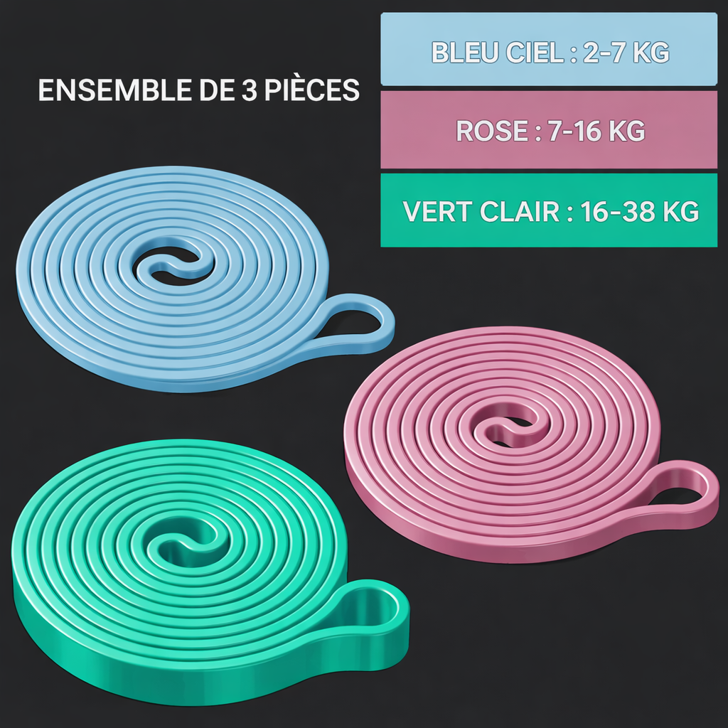 elastique musculation niveau standard
