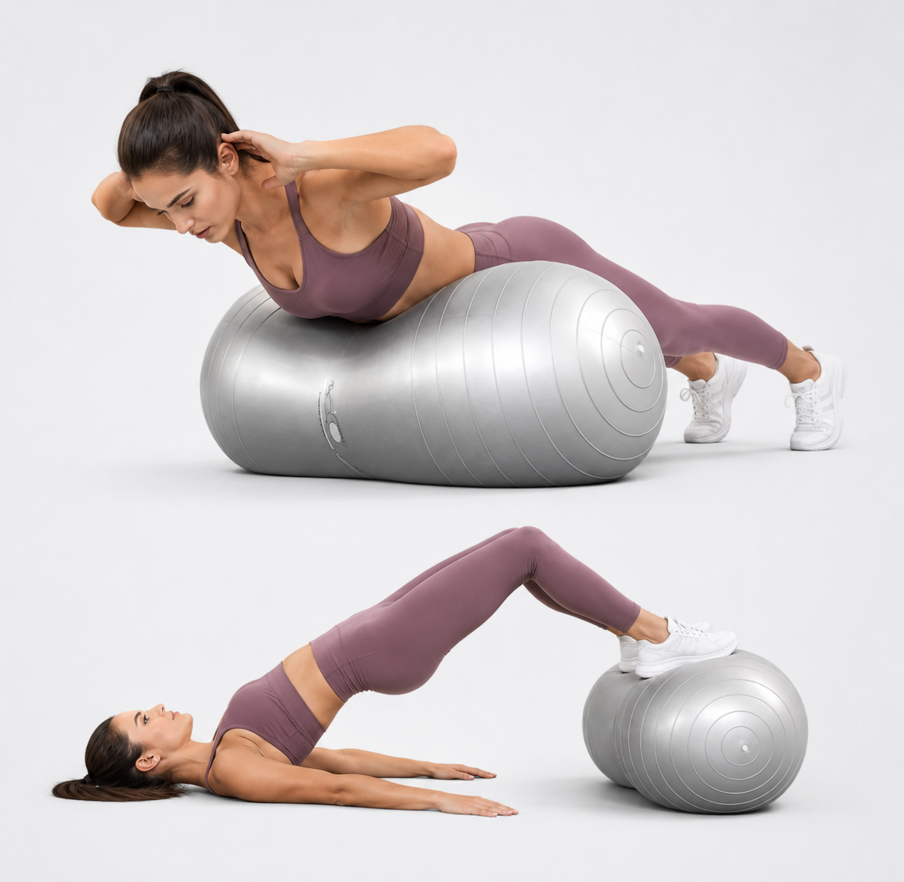exercices avec swiss ball cacahuete 