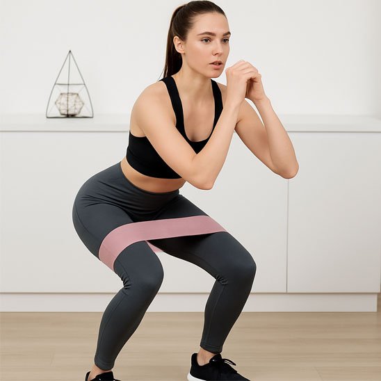 fessier et exercice cuisse avec elastique musculation 