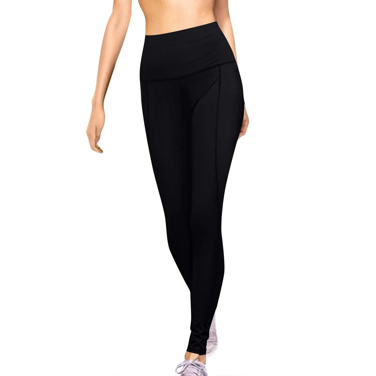 legging sport femme noir taille haute espace zenfit
