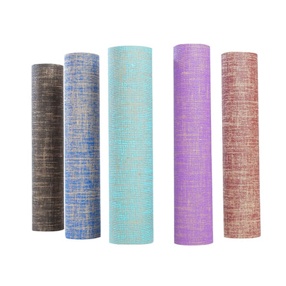 rouleaux tapis de yoga en jute plusieurs couleurs