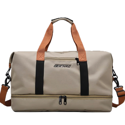 sac de sport femme beige