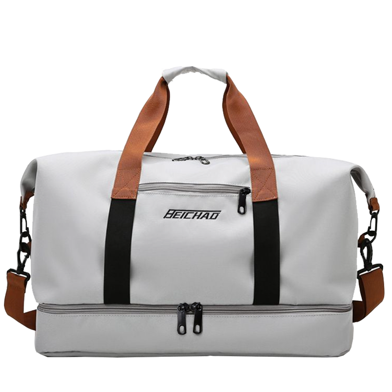 sac de sport femme gris