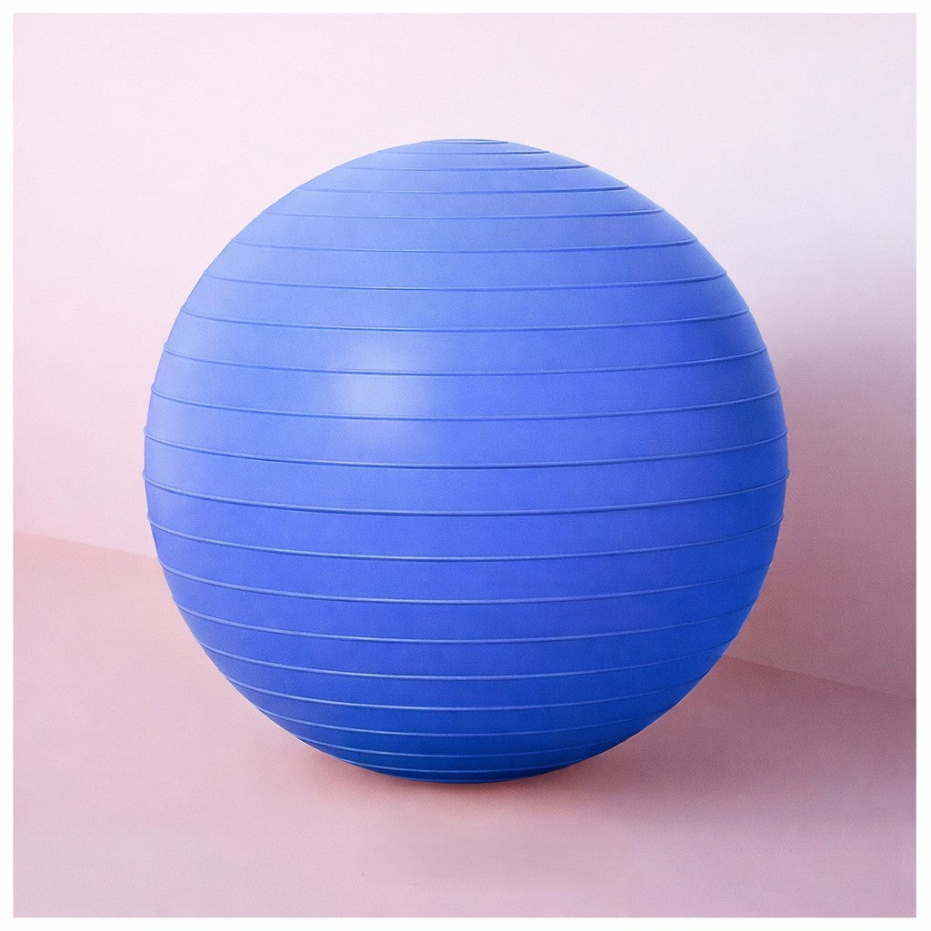 swiss ball bleu raye ballon gym