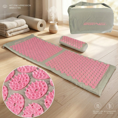  tapis Acupression 5940 Picots  rose 