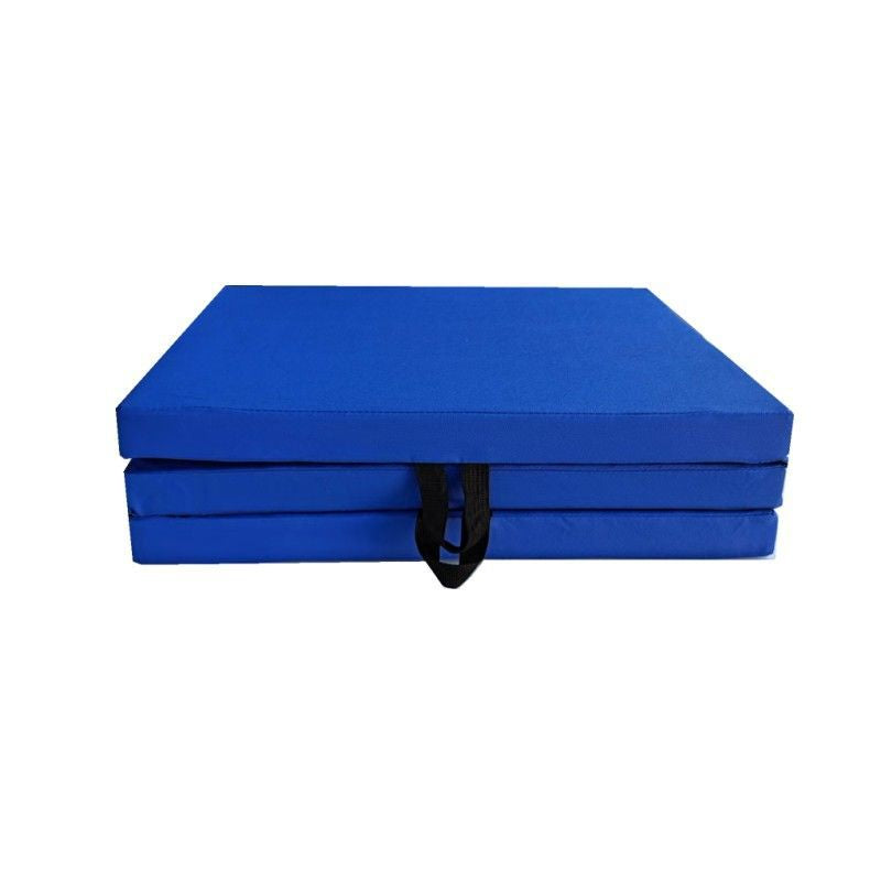 tapis de gym pliable bleu saphir