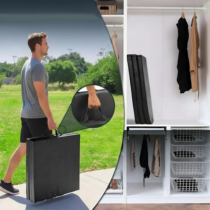  tapis de gym pliable facile a transporter 
