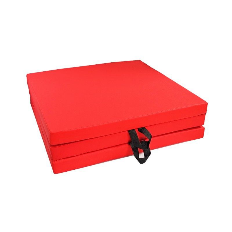 tapis de gym pliable rouge
