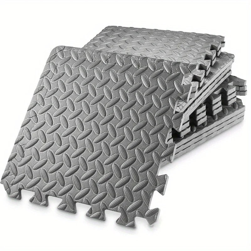  tapis de sport puzzle gris