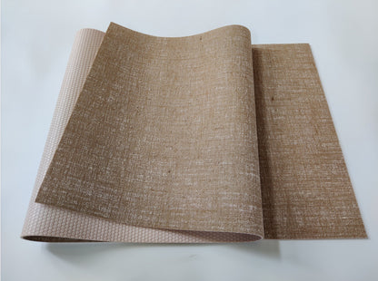 tapis de yoga ecologique en jute beige