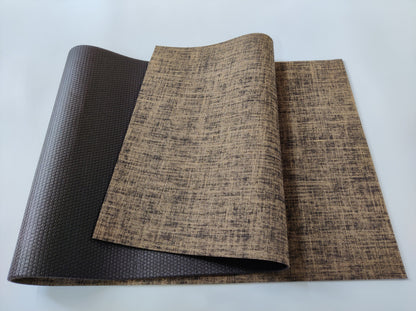 tapis de yoga ecologique  en jute brun