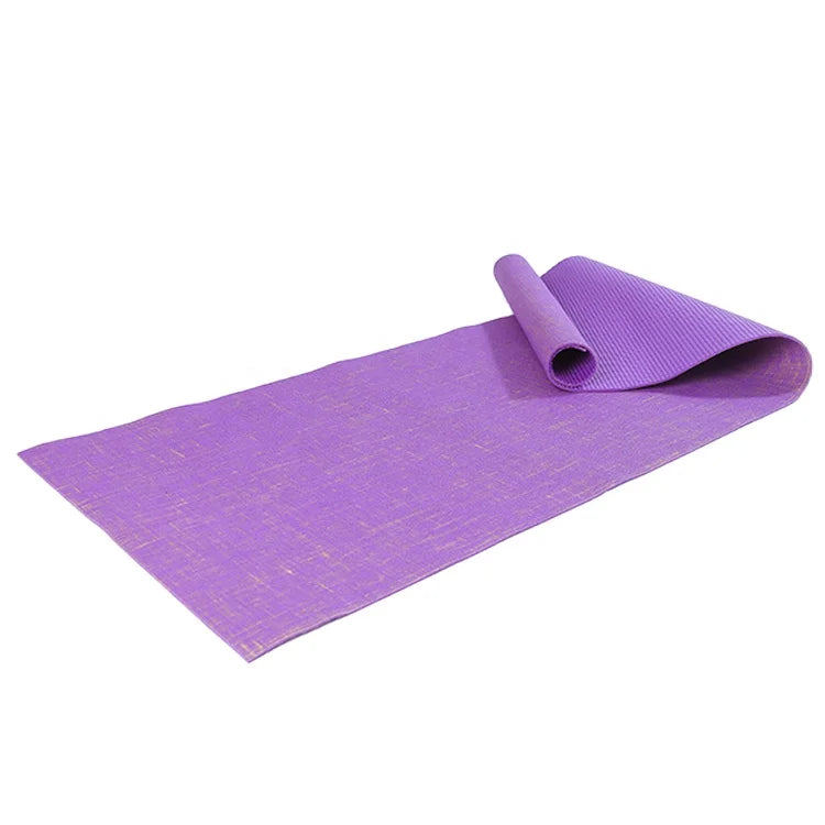 tapis de yoga en jute confortable 
