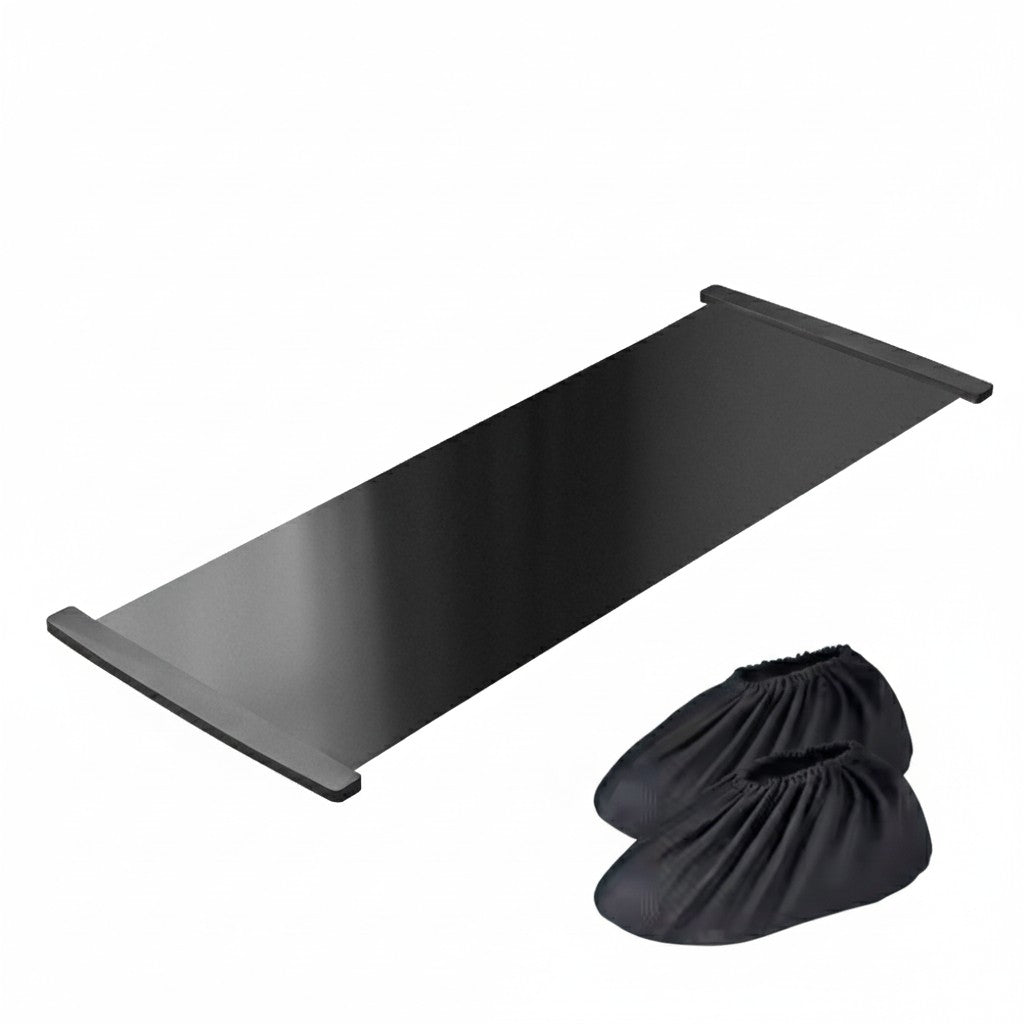tapis glissant noir et chaussettes
