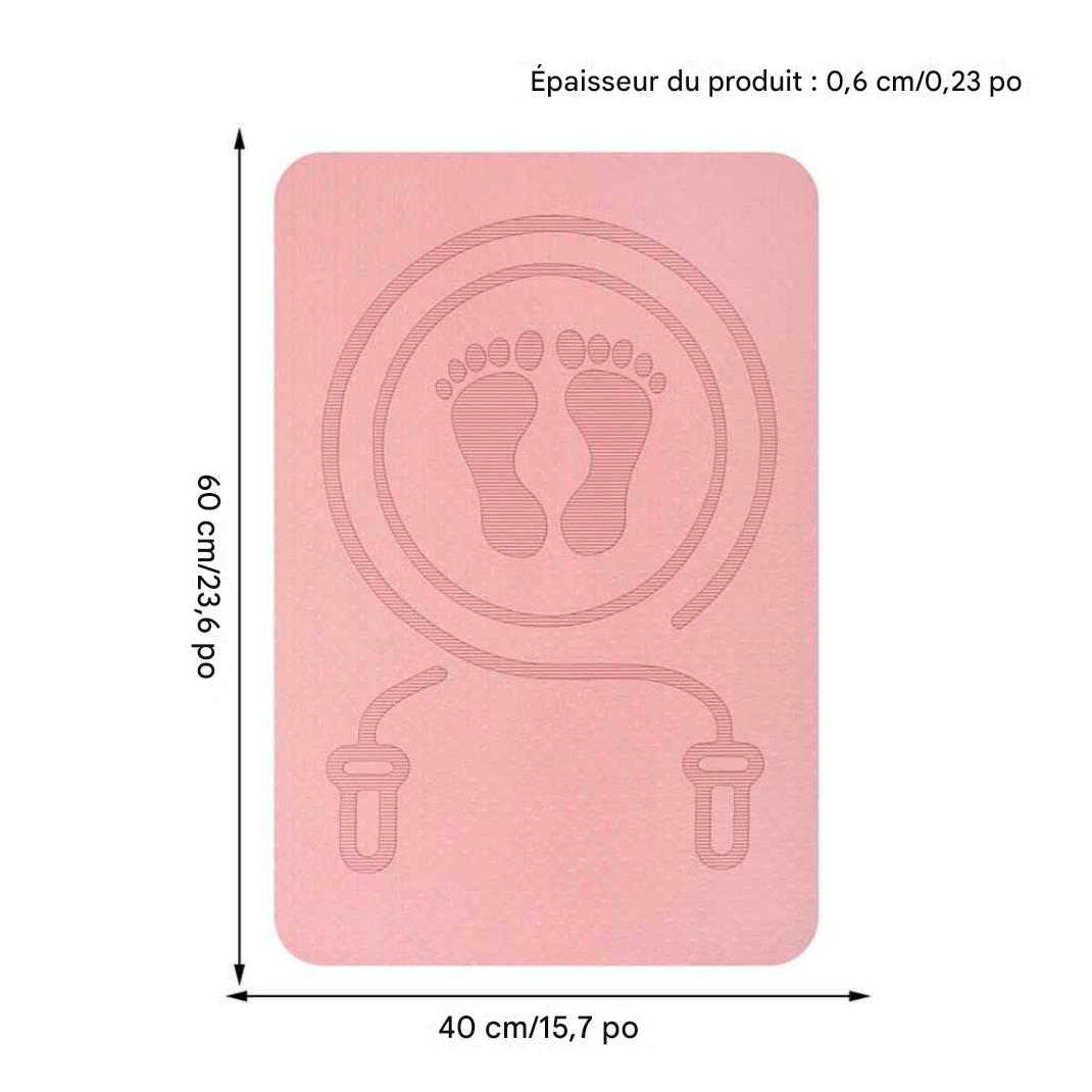 tapis gym rose