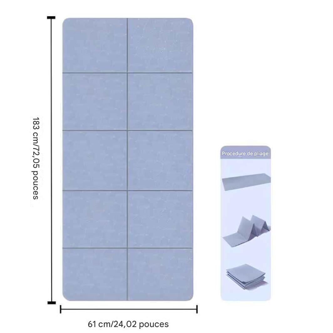 tapis yoga bleu
