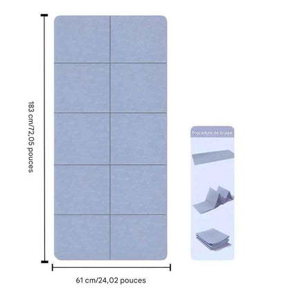 tapis yoga bleu