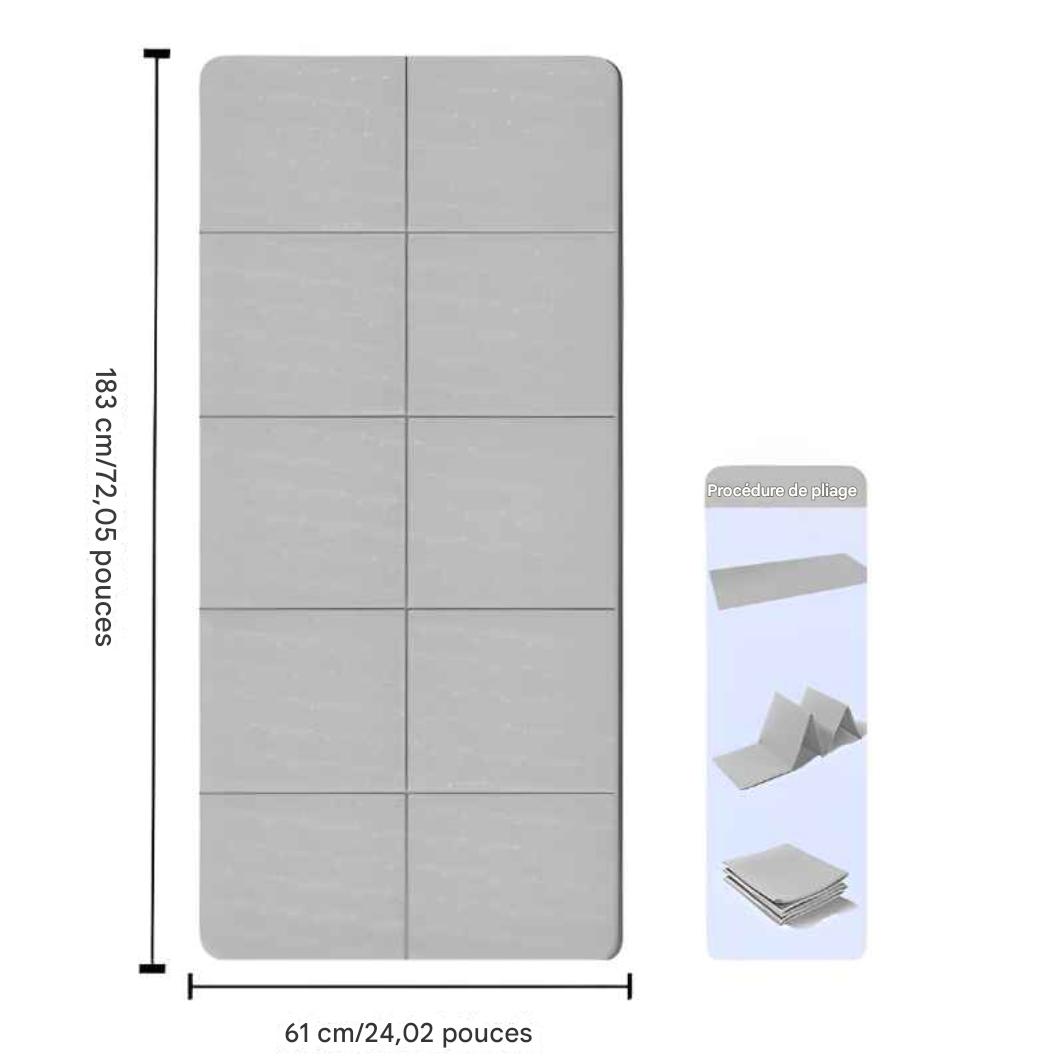 tapis yoga gris