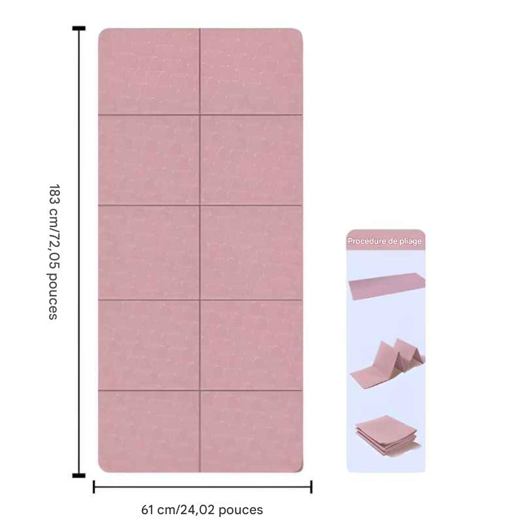 tapis yoga rose 