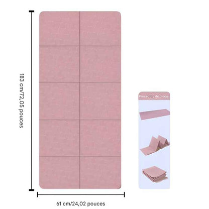 tapis yoga rose 
